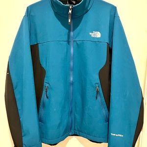 North Face Men’s TNF APEX Fleece Lined Jacket Size Large Turquoise And Black